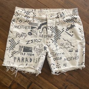 MOTHER | Womens size 28 The Vagabond Cuff Shorts
